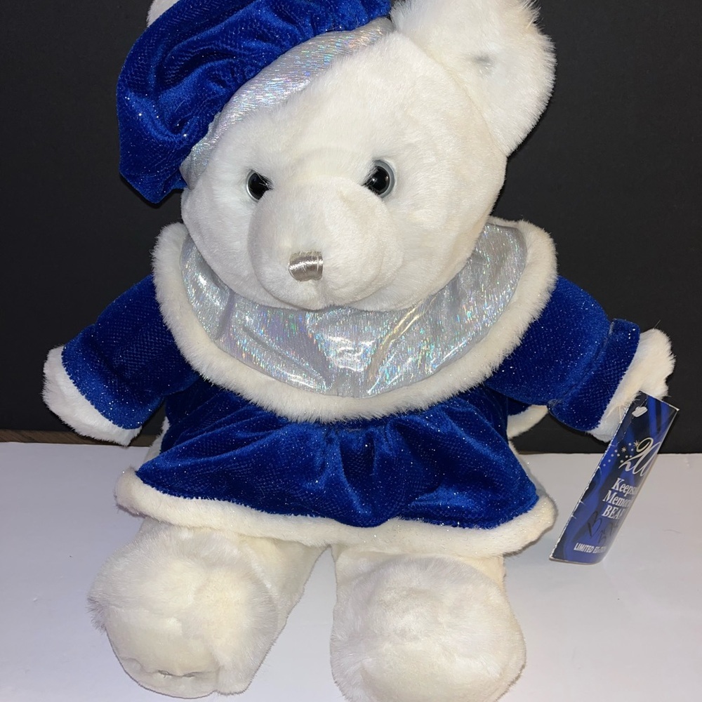 Keepsake Memories Limited Edition Bear - Royal Blue Velvet
